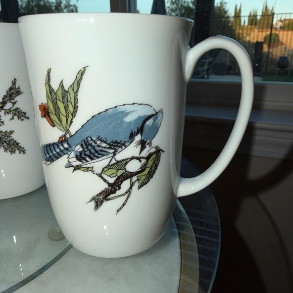 Fitz & Floyd “Wild Birds” bone china mug set (4) – Neiman Marcus (1970s) - Picture 4 of 7